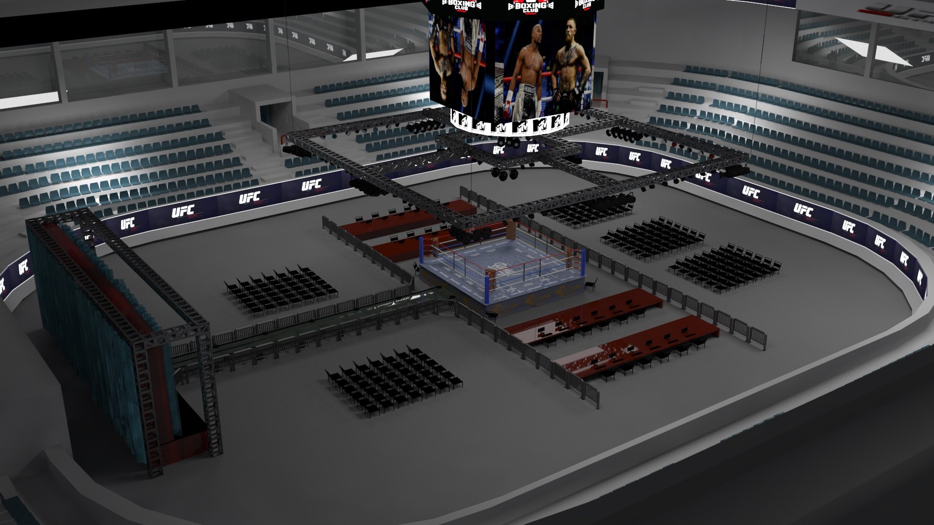 Boxing Stadium 3D Model - TurboSquid 1580771