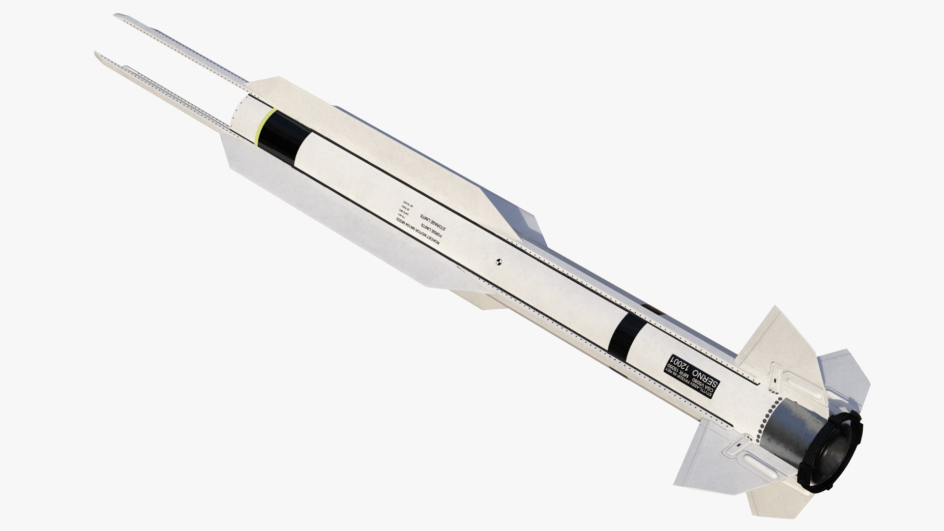 Steering Control Section SM6 Missile 3D model preview