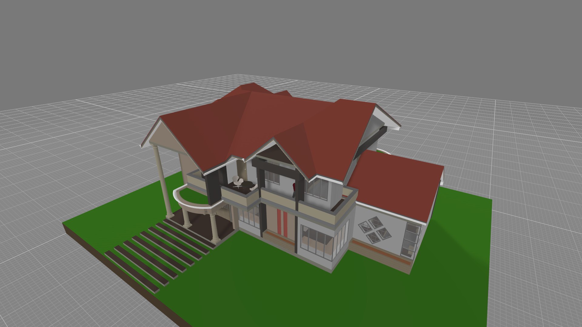 3D Modern Maisonette Interior And Exterior 3D Model Model - TurboSquid ...