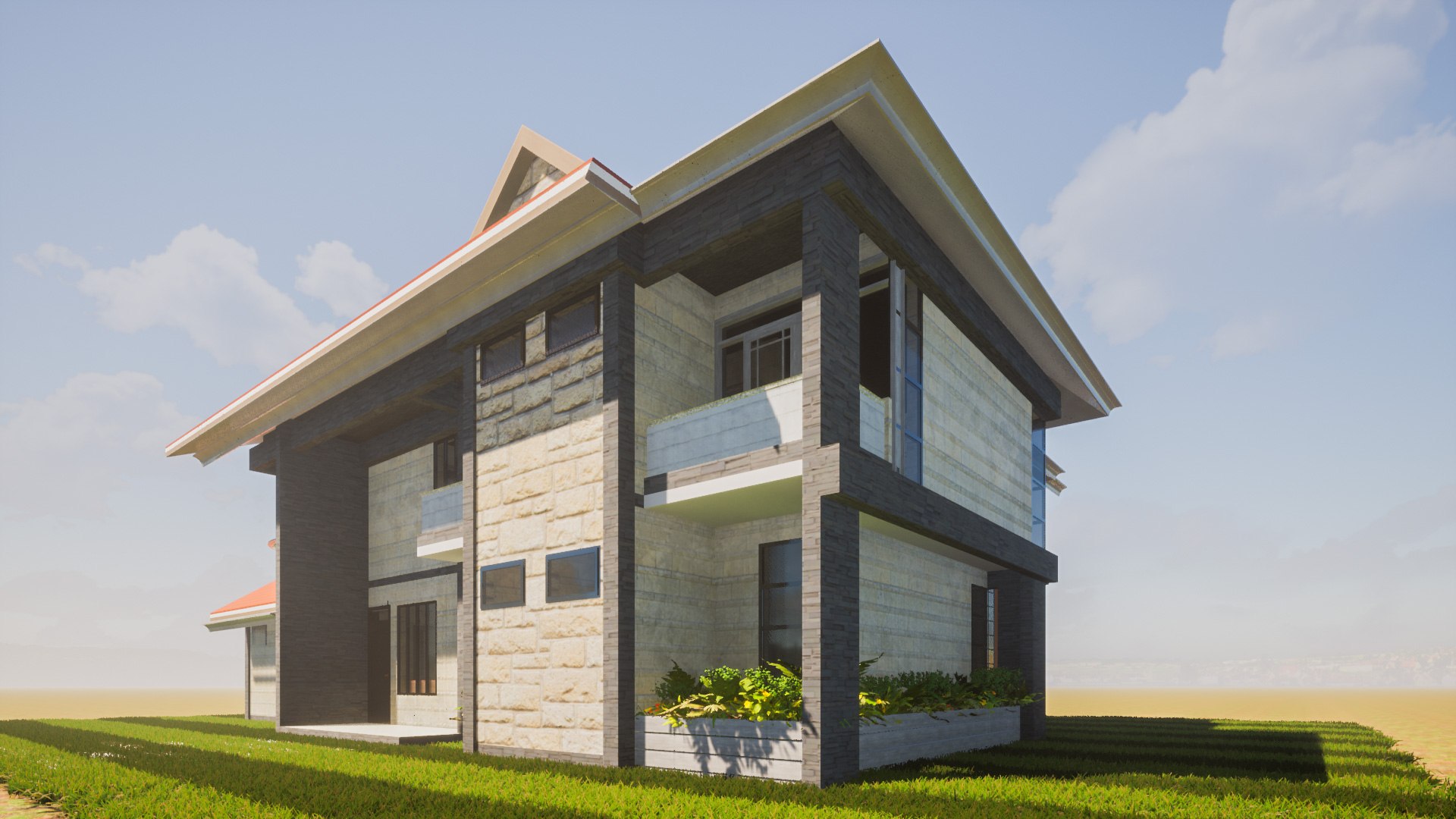 3D Modern Maisonette Interior And Exterior 3D Model Model - TurboSquid ...