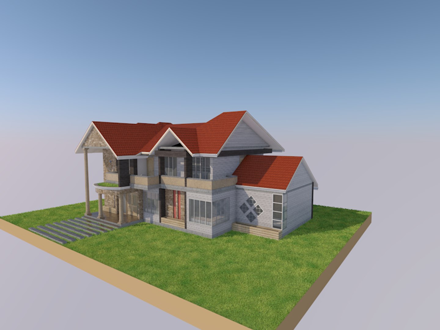3D Modern Maisonette Interior And Exterior 3D Model Model - TurboSquid ...