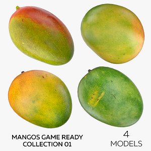 Mangos Game Ready Collection 01 - 4 models 3D model
