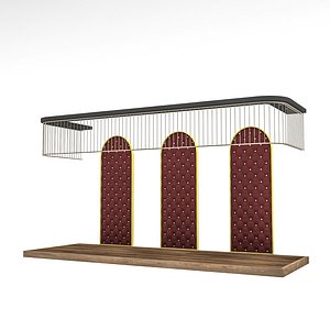 3D retro club decor Low-poly model