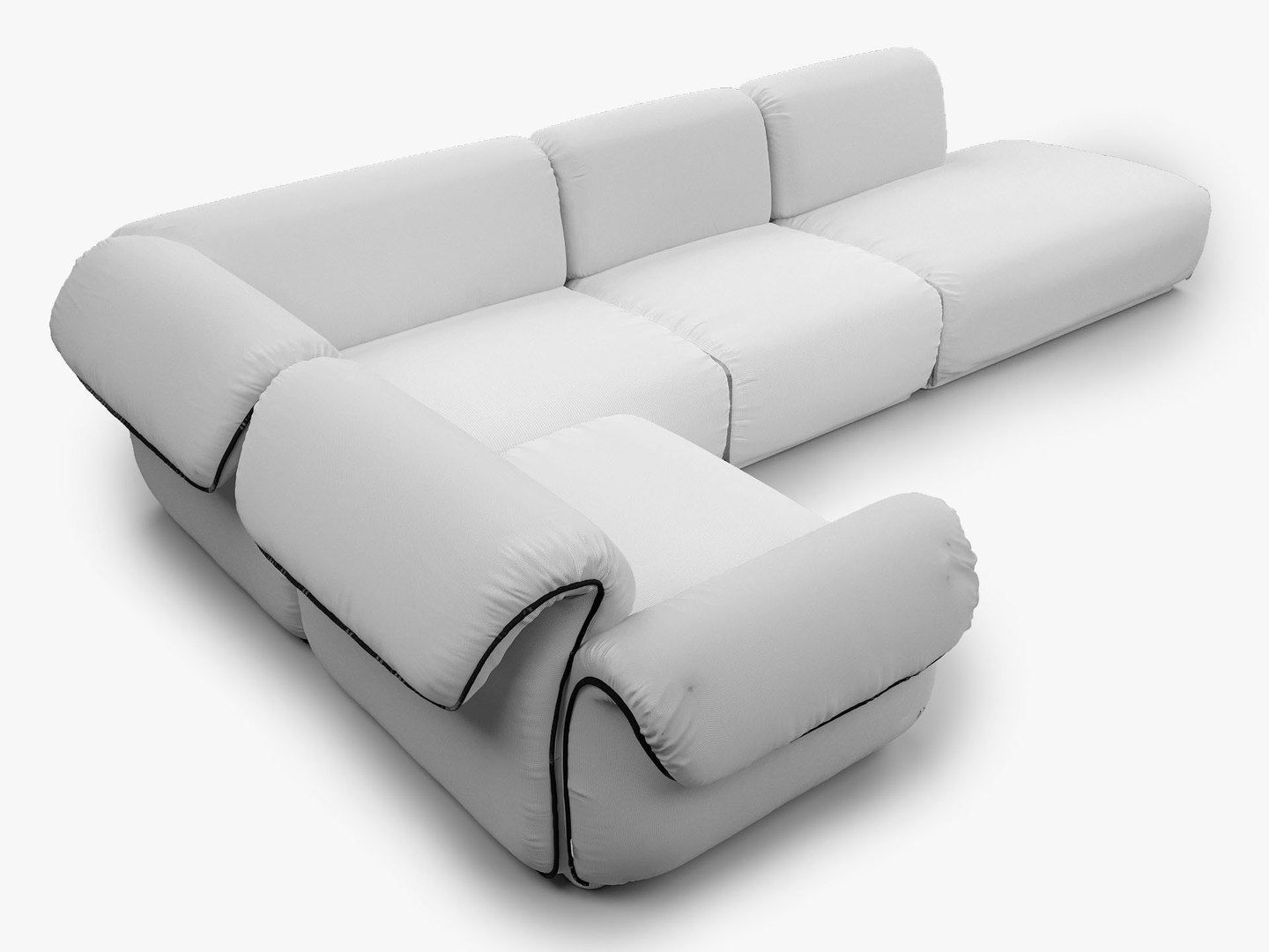 Natuzzi Italia ICON Sectional Sofa 3D - TurboSquid 2115334