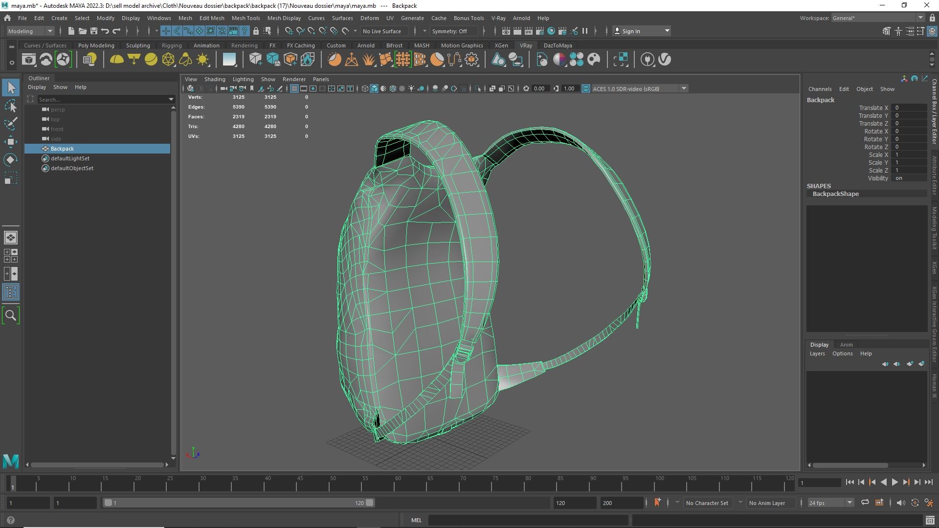 3D Everyday Backpack 3D Model - Clean Simple Design - TurboSquid 2420319
