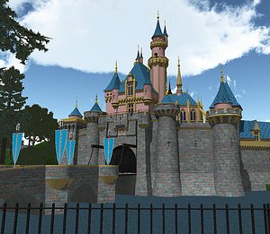 Disney Castle with park