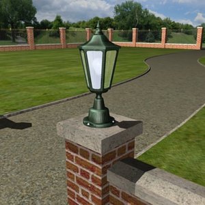 3d garden coachlight