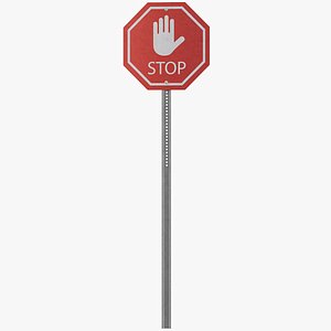 Traffic Sign 02 3D