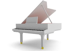 blender grand piano 3d obj