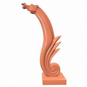 Abstract sculpture M078 3D model