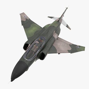 McDonnell Douglas F-4 Phantom II 2 Rigged 3D Model