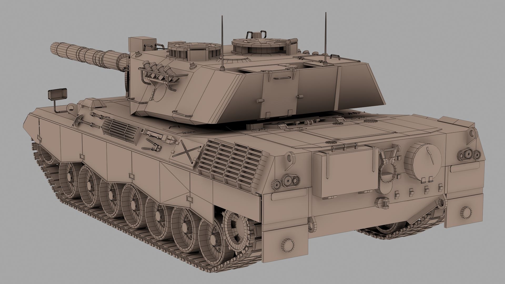 3D Leopard 1 Tank Model - TurboSquid 1779838