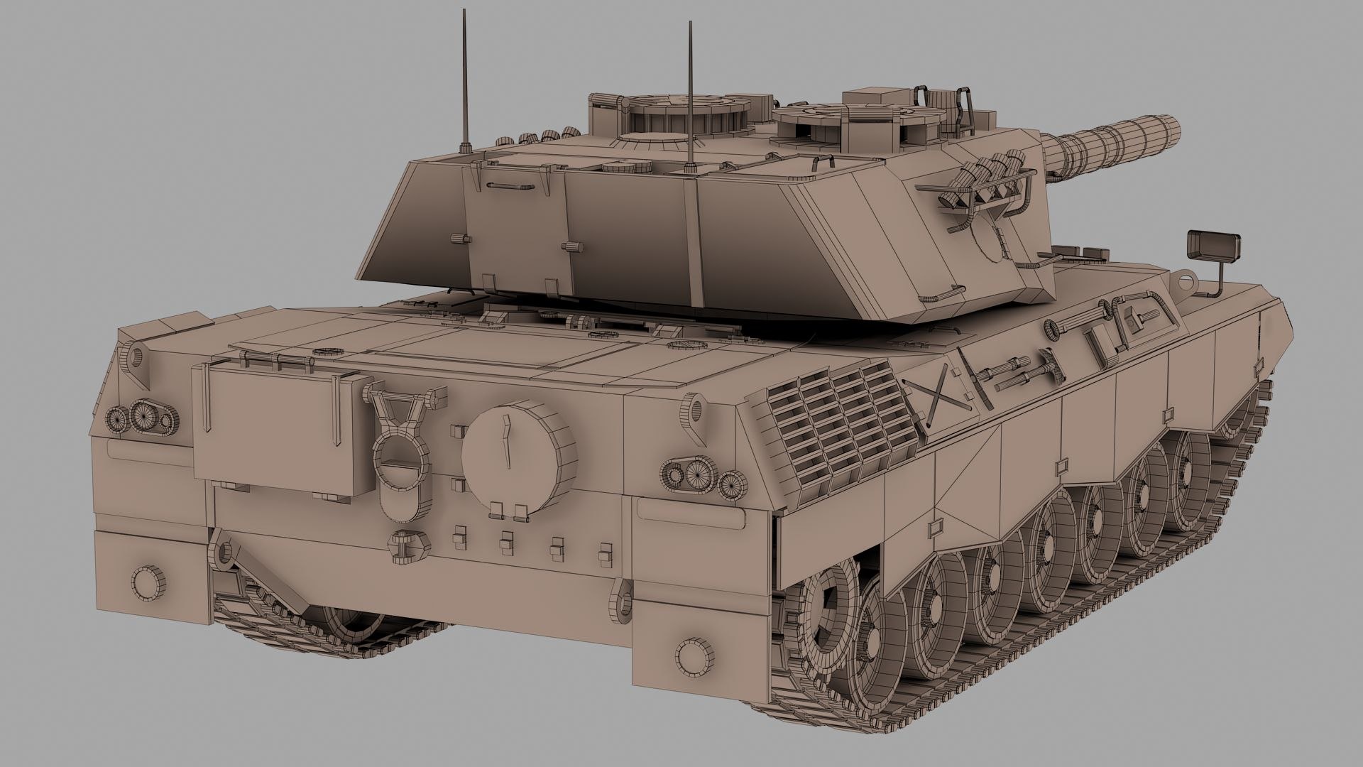 3D Leopard 1 Tank Model - TurboSquid 1779838