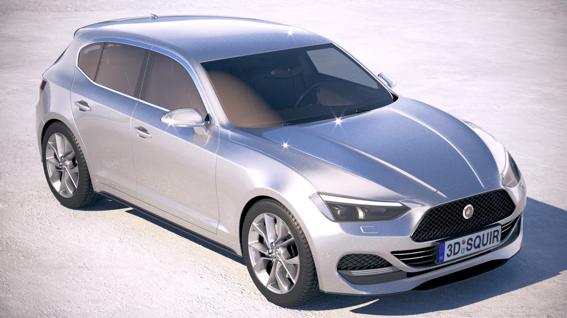 Generic hatchback 2018 3D model - TurboSquid 1254217