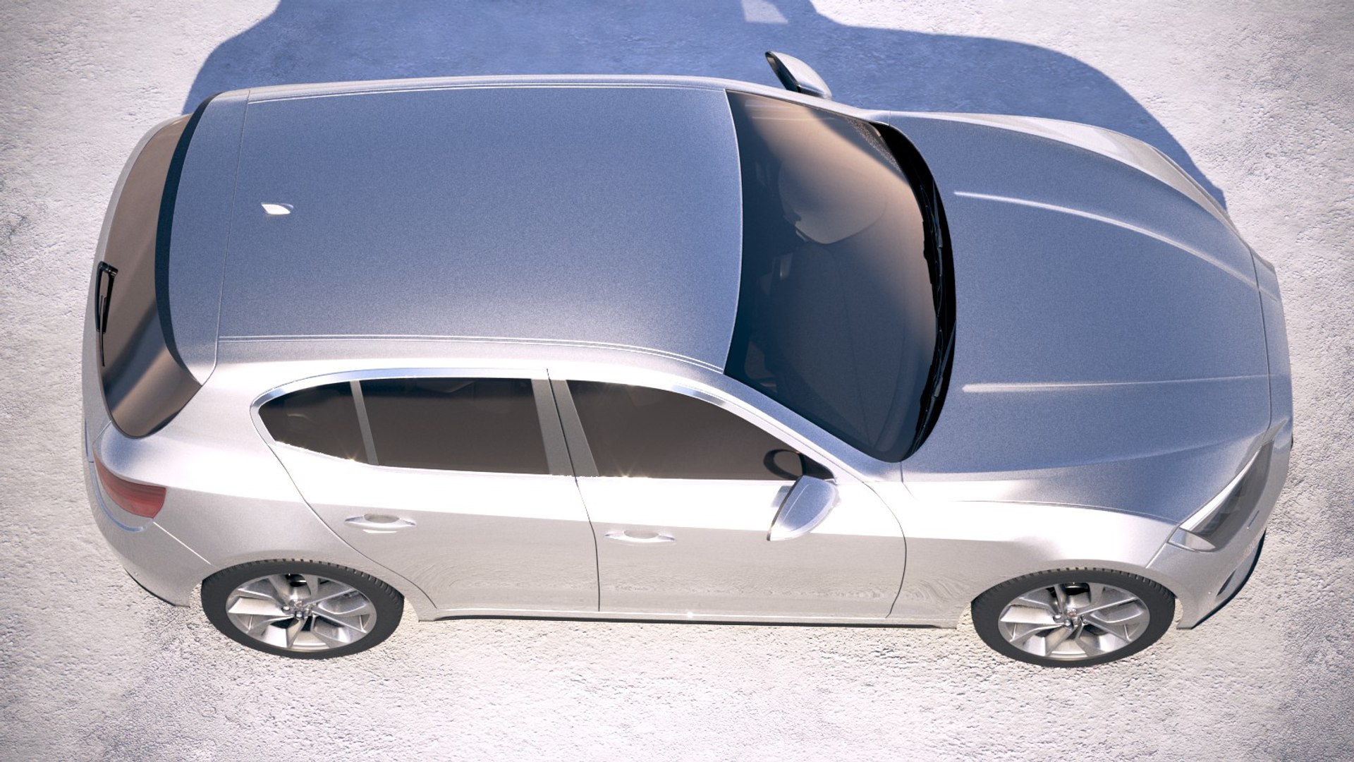 Generic hatchback 2018 3D model - TurboSquid 1254217