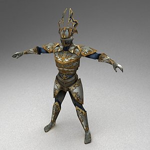 female warrior 3d model