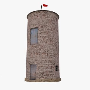 3D old water tower