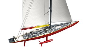 voilier 3d model