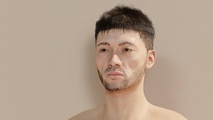 Hwan V3 rigged - Photorealistic 4k Character 3D model
