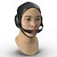 Chinesisches Pilotenkopf manipuliertes 3D-Modell