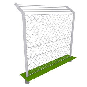 3d model fence mesh 2010
