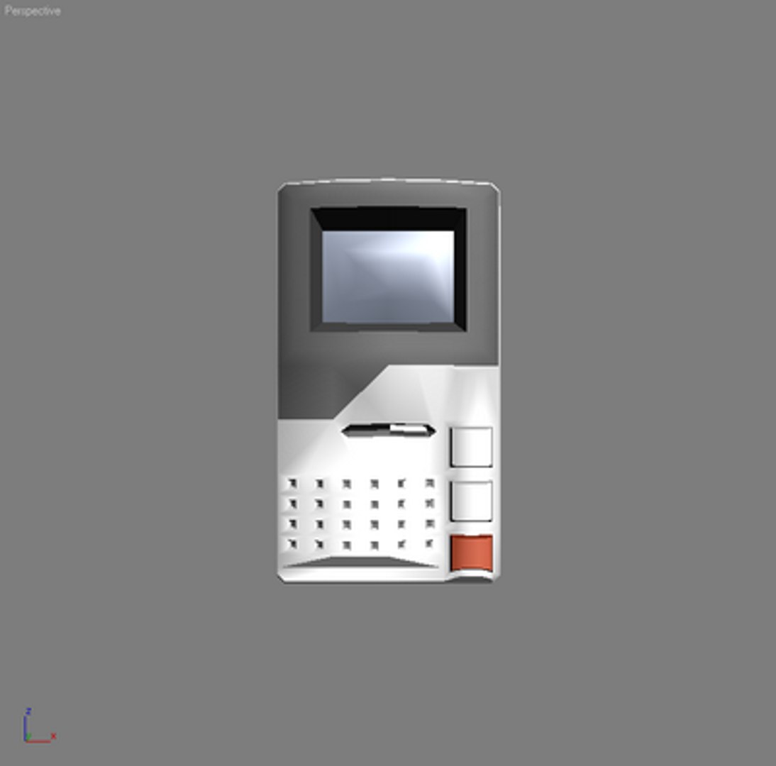 Simple Entry Phone 3d Model