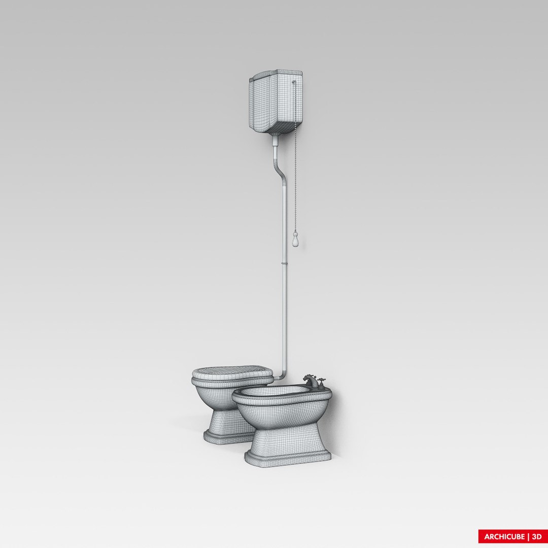 3d Model Classic Toilet