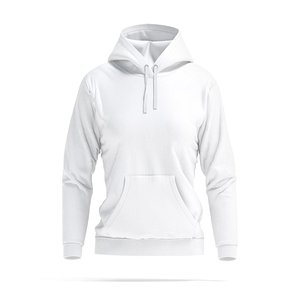 White Womens Hoodie - sport female sweatshirt with hood