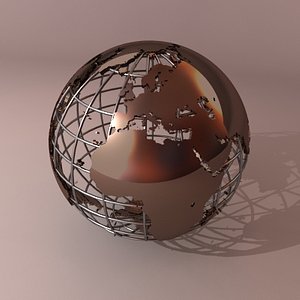 globe earth 3d model