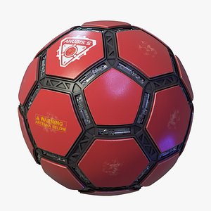 Sci-fi mechanical football polygonal ball