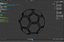Sci-fi mechanical football polygonal ball