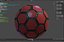 Sci-fi mechanical football polygonal ball