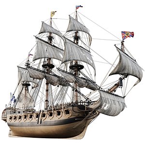 3D Sailing frigate Oliphant