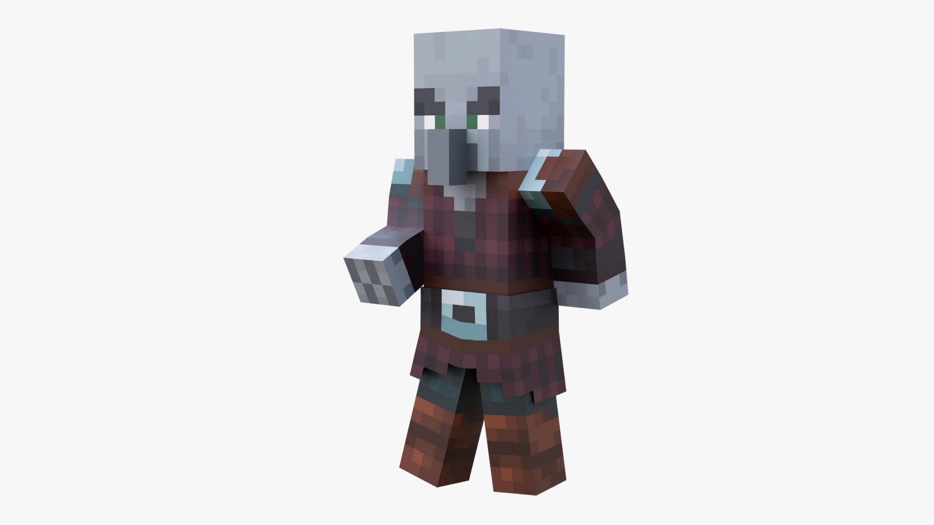 3D model Minecraft Illagers Raid Collection Rigged 3D Model Pack 4K PBR Pillager Evoker Ravager Witch https://p.turbosquid.com/ts-thumb/KU/m3GLyT/Sz/pillager1/png/1789088392/1920x1080/fit_q87/7d0d265386307899cb245dcf3a034816f1870791/pillager1.jpg