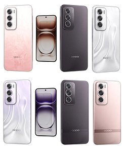 3D OPPO Reno12 And Reno12 Pro CG Low Poly model
