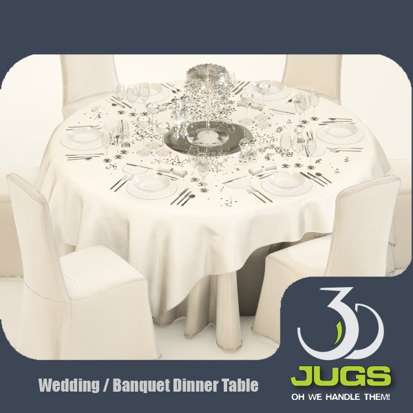 Wedding Table 3D Models for Download | TurboSquid