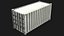 Conteneur maritime de 20 pieds - Blanc