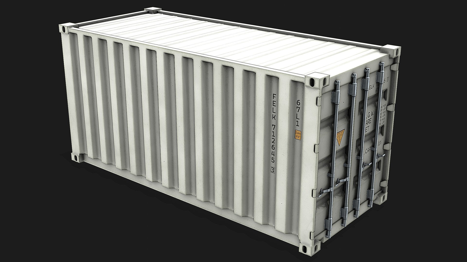 20ft Shipping Container - White 3D model https://p.turbosquid.com/ts-thumb/KU/powcFB/ft/10004/jpg/1699789351/1920x1080/fit_q87/2df1f7fc332d2a0a3a9f72e07a1e7976cd7da7d2/10004.jpg