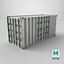 Conteneur maritime de 20 pieds - Blanc