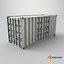 Conteneur maritime de 20 pieds - Blanc
