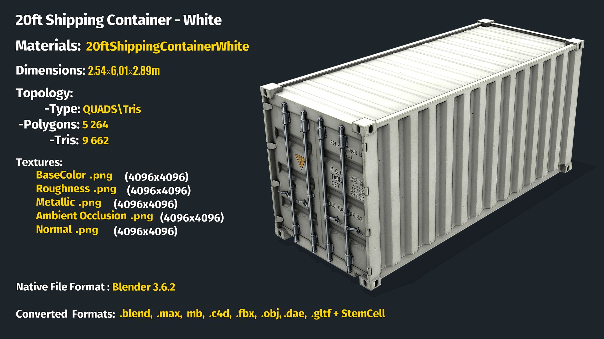 20ft Shipping Container - White 3D model https://p.turbosquid.com/ts-thumb/KU/powcFB/wU/info/png/1699789345/1920x1080/fit_q87/c15cf94de65d2b58a6b082bc020244b045bf239b/info.jpg
