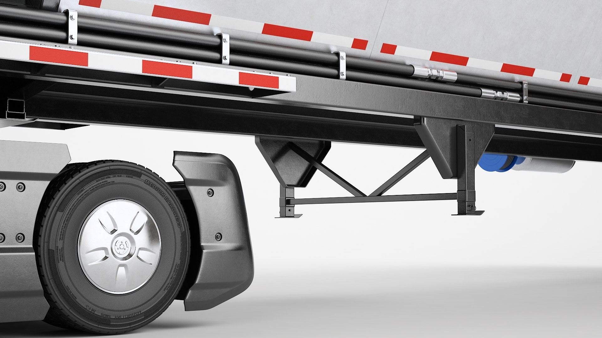 Volvo VNL 860 Truck 2024 Live Bottom Trailer 03 3D TurboSquid 2305987