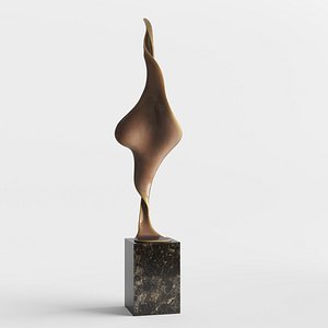 Modern Decorative Abstract Copper Art Sculpture 27 3D