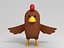 Brown Chicken Character