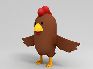 Brown Chicken Character