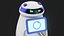 3D model Modern Restaurant Robot Waiter