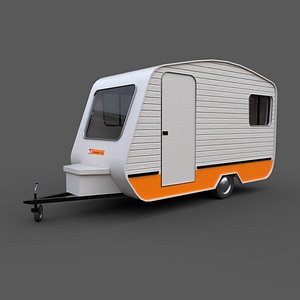 caravan trailer 3D model