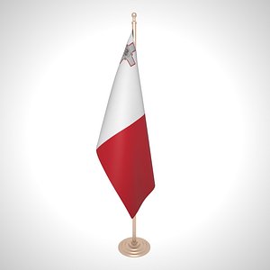 3D malta flag