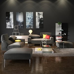 3D model bonaldo vita sofa