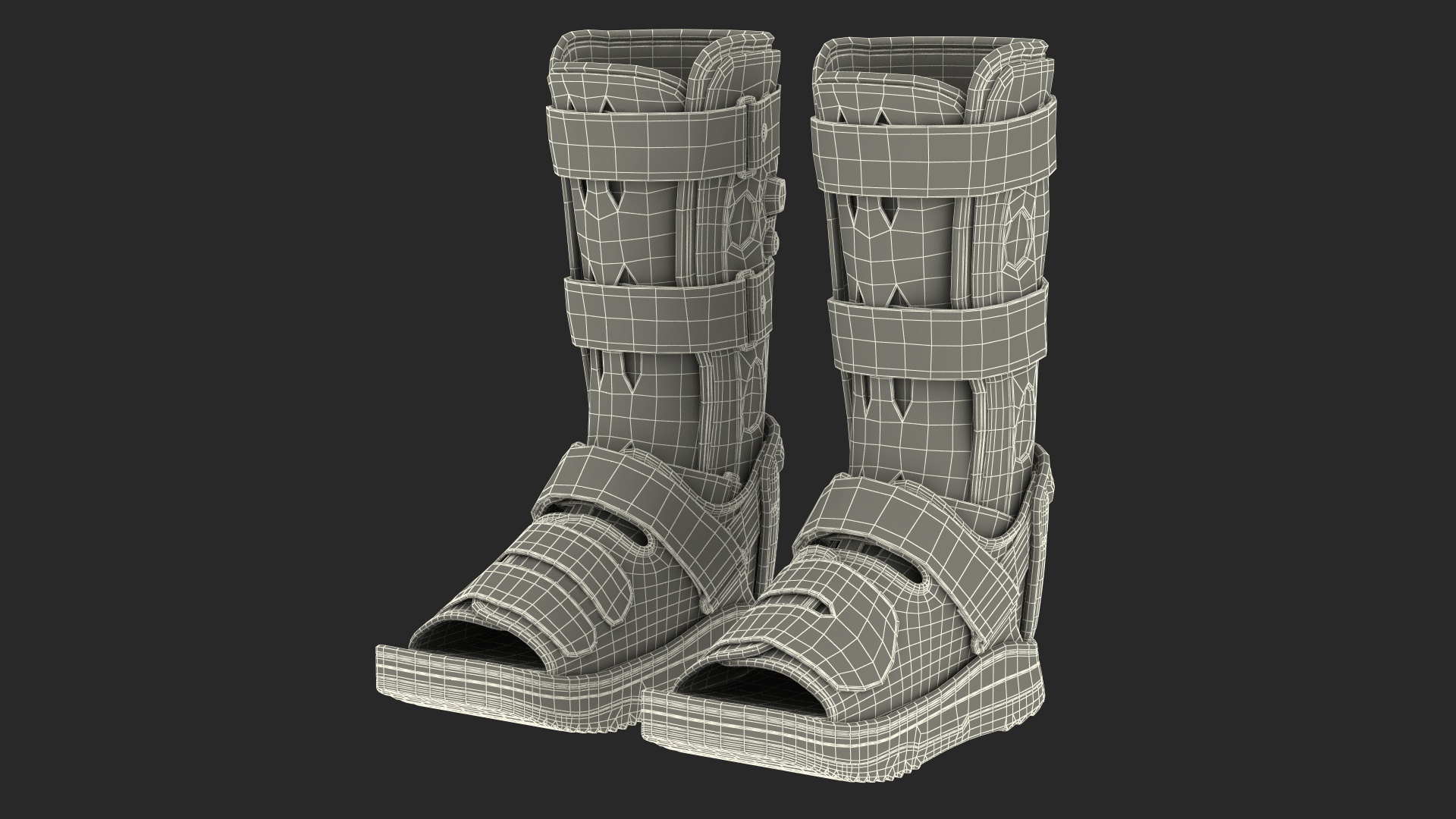 3D Knee Braces And Orthopedic Casts Collection 3 Model TurboSquid 2198909